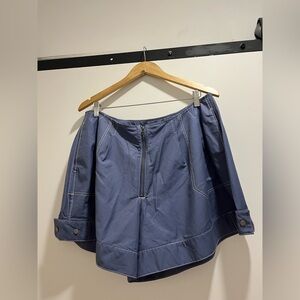 Anthropologie Tech Zip Front Shorts